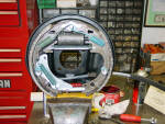 Rear brake assembly ready for installation